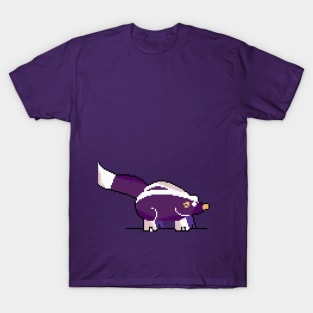 Quirky Armor: Pixel Art Pangolin Design for Fashionable Attire T-Shirt